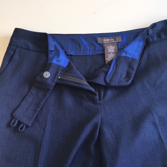 George Me by Mark Eisen crop Capri Navy color pant - Picture 6 of 10